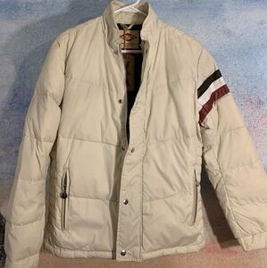 New men's Lee Hanton cream-colored jacket w/ tags,Medium